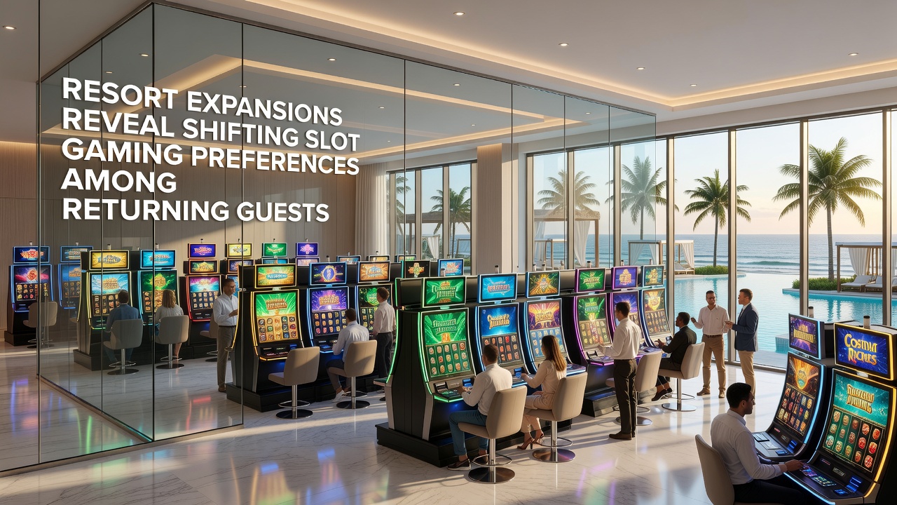 Interior view of updated casino slot area with returning guest traffic patterns