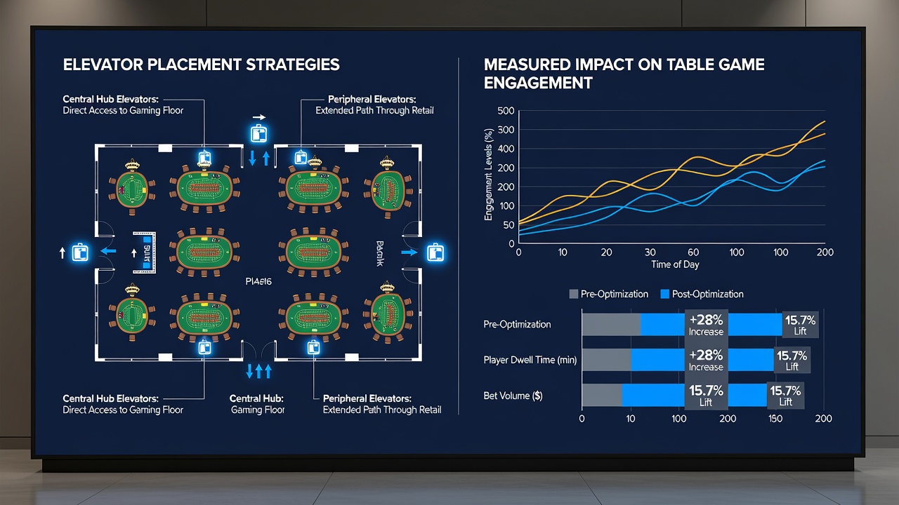 Graph illustrating engagement levels before and after elevator strategy changes at select properties