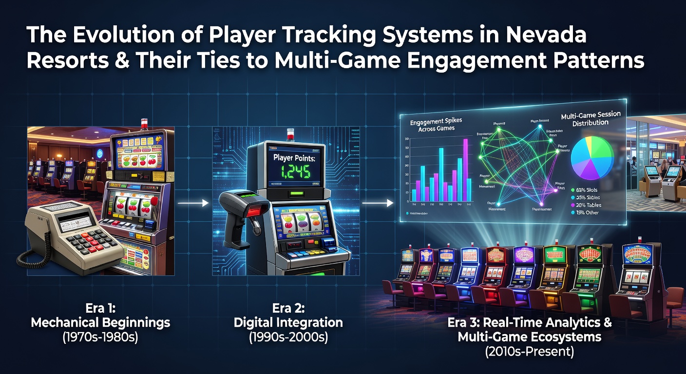 Historical and modern player tracking systems displayed at a Nevada casino resort
